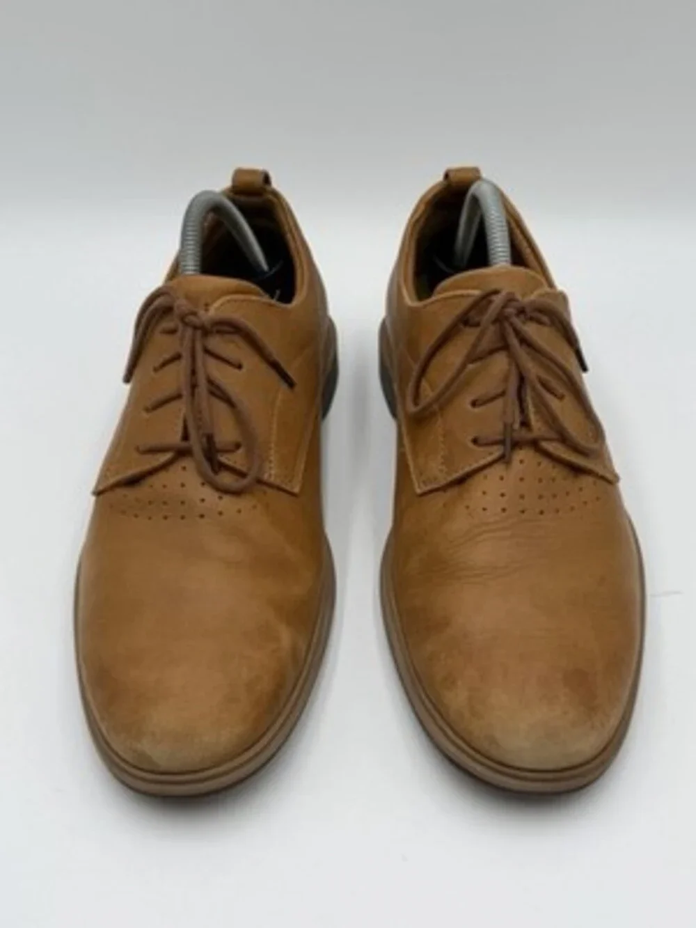 Amberjack Men's Size 8 The Original Full Grain Leather Dress Shoes Honey Tan